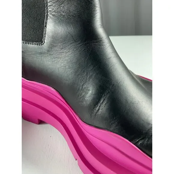 Bottega Veneta Black and Pink Women's Boots - Picture 15 of 16